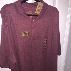 New men polo burgundy color size 4XLT